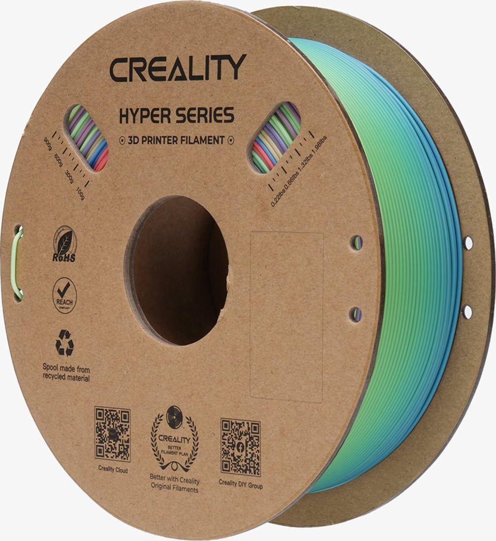 Creality Hyper Rainbow PLA 3D Printing Filament 1kg - Wild Blossom Short - 3301010425 - DREMC STORE