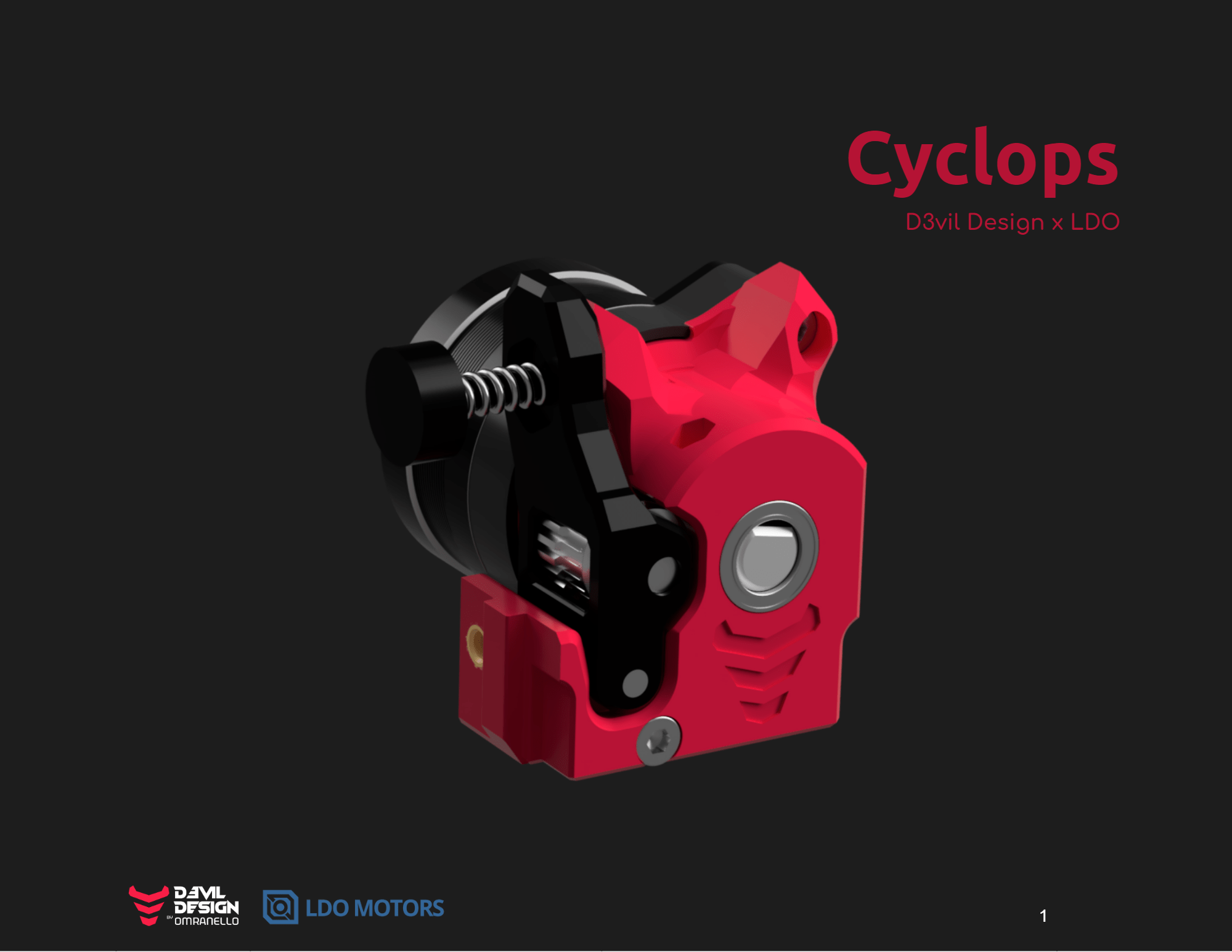 D3vil Design X Triangle Lab Cyclops DLC Gears Extruder Kit - DD - CYCLOPS - DREMC STORE