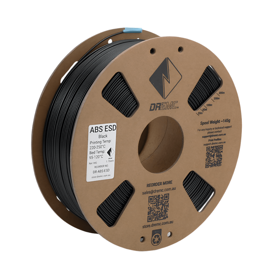 DREMC ABS ESD Filament 1.75mm 1kg - Black - DR - ABS - ESD - DREMC STORE