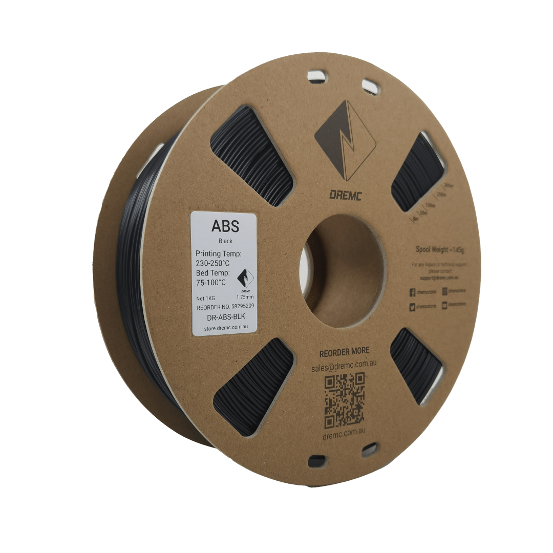 DREMC ABS Filament 1.75mm 1kg - Black - DR - ABS - BLK - DREMC STORE