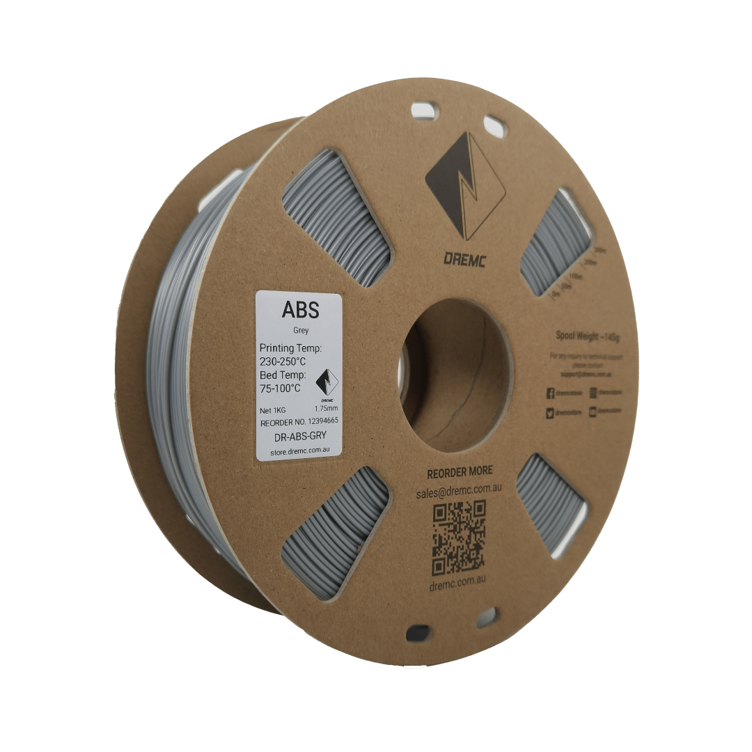 DREMC ABS Filament 1.75mm 1kg - Grey - DR - ABS - GRY - DREMC STORE