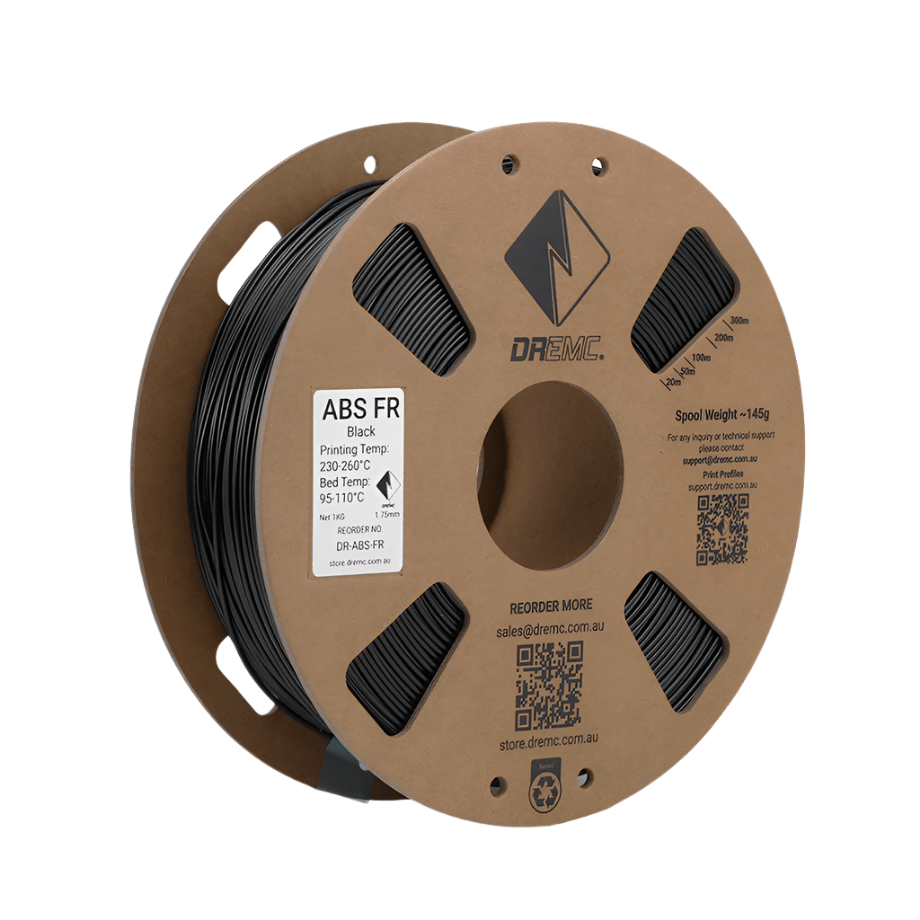 DREMC ABS FR Filament 1.75mm 1kg - Black - DR - ABS - FR - DREMC STORE