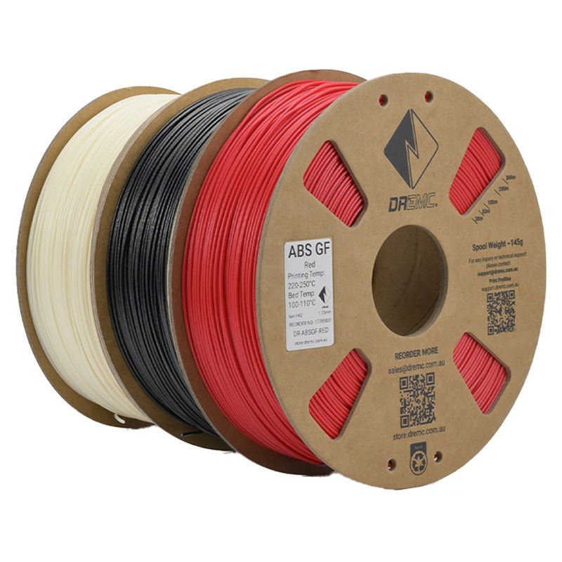 DREMC ABS GF Glass Fibre Filament 1.75mm 1kg - Black - DR - ABSGF - BLK - DREMC STORE