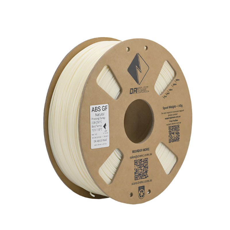 DREMC ABS GF Glass Fibre Filament 1.75mm 1kg - Natural - DR - ABSGF - NAT - DREMC STORE