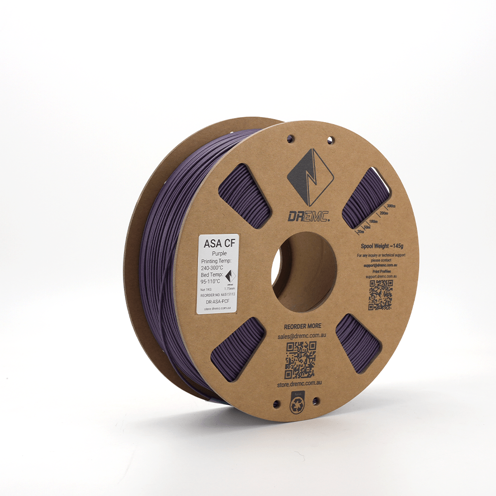 DREMC ASA CF Carbon Fibre Filament 1.75mm 1kg - Purple - DR - ASA - PCF - DREMC STORE