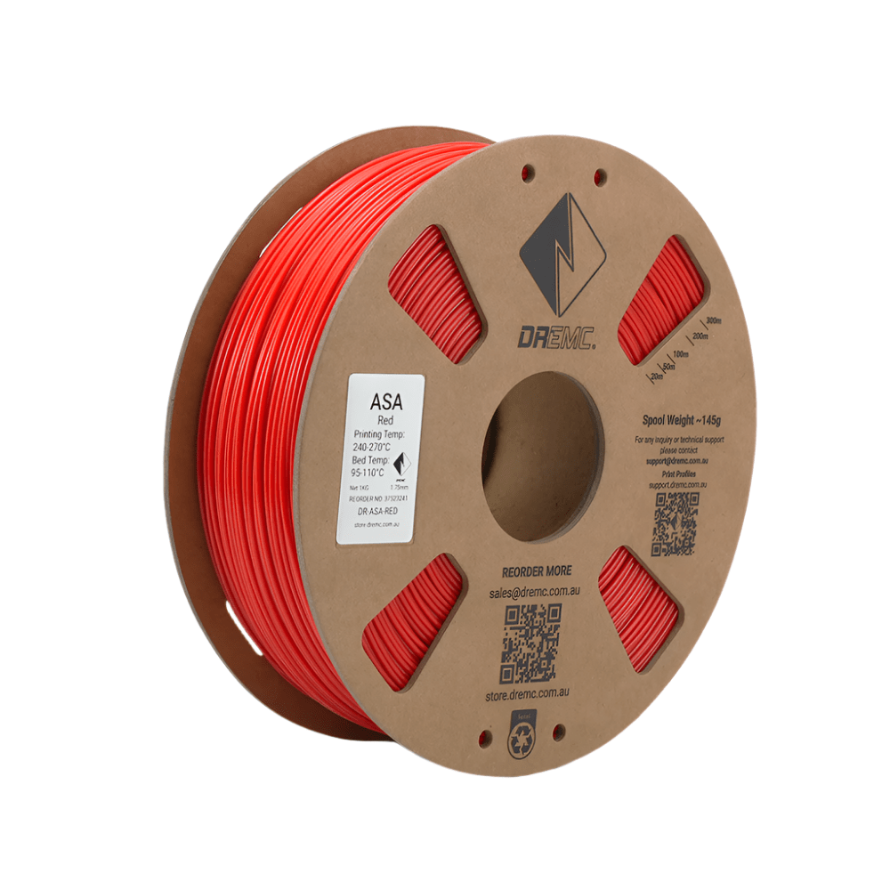 DREMC ASA Filament 1.75mm 1kg - Red - DR - ASA - RED - DREMC STORE