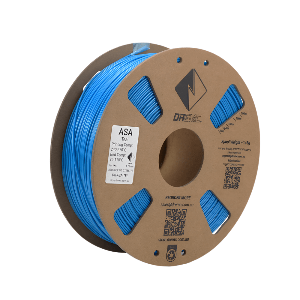DREMC ASA Filament 1.75mm 1kg - Teal - DR - ASA - TEL - DREMC STORE