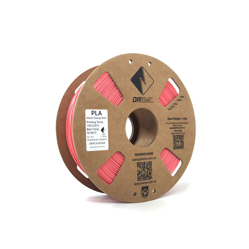 DREMC Matte PLA Filament 1.75mm 1kg - Orange Reef - DR - PLA - M - OSA - DREMC STORE
