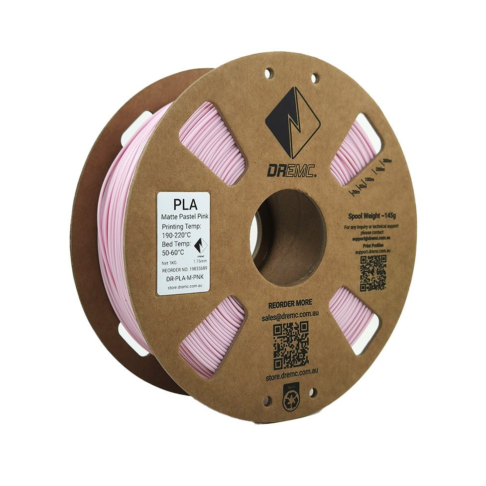 DREMC Matte PLA Filament 1.75mm 1kg - Pastel Pink - DR - PLA - M - PNK - DREMC STORE