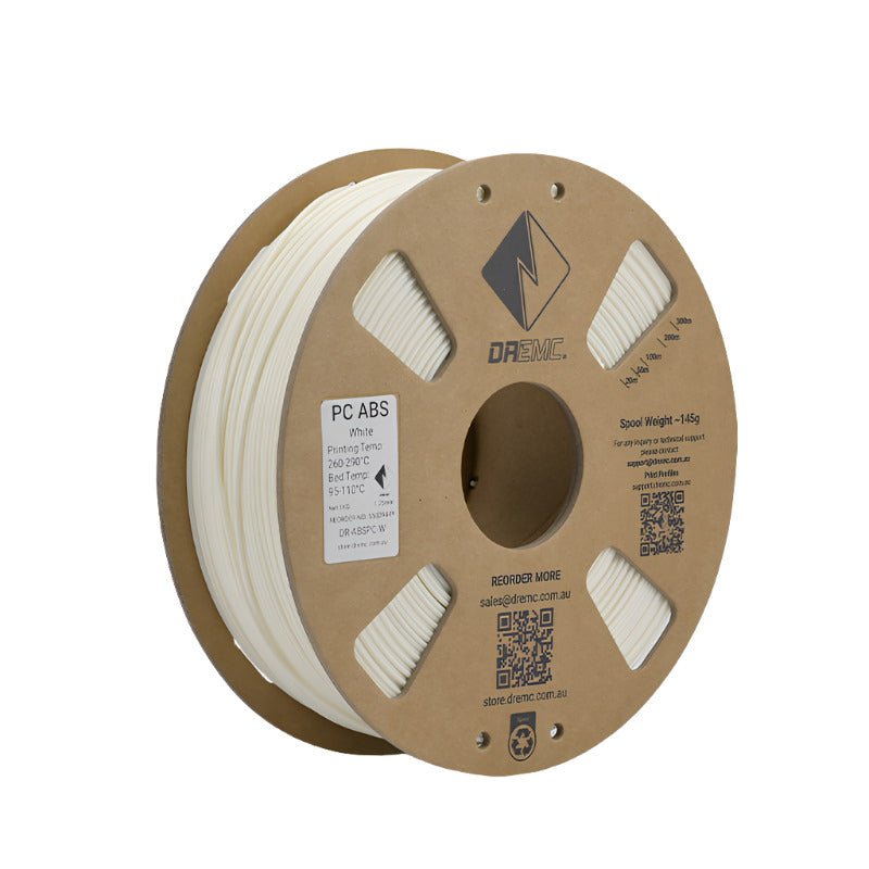 DREMC PC ABS Filament 1.75mm 1kg - White - DR - ABSPC - W - DREMC STORE