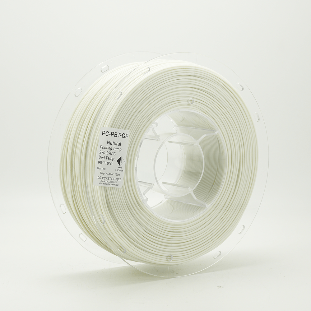 DREMC PC PBT GF Glass Fibre Filament 1.75mm 1kg - Natural - DR-PCPBT-GF-NAT - DREMC STORE