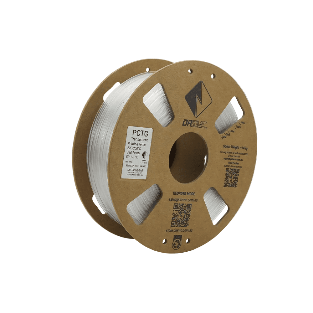 DREMC PCTG Filament 1.75mm 1kg - Transparent - DR-PCTG-TAT - DREMC STORE
