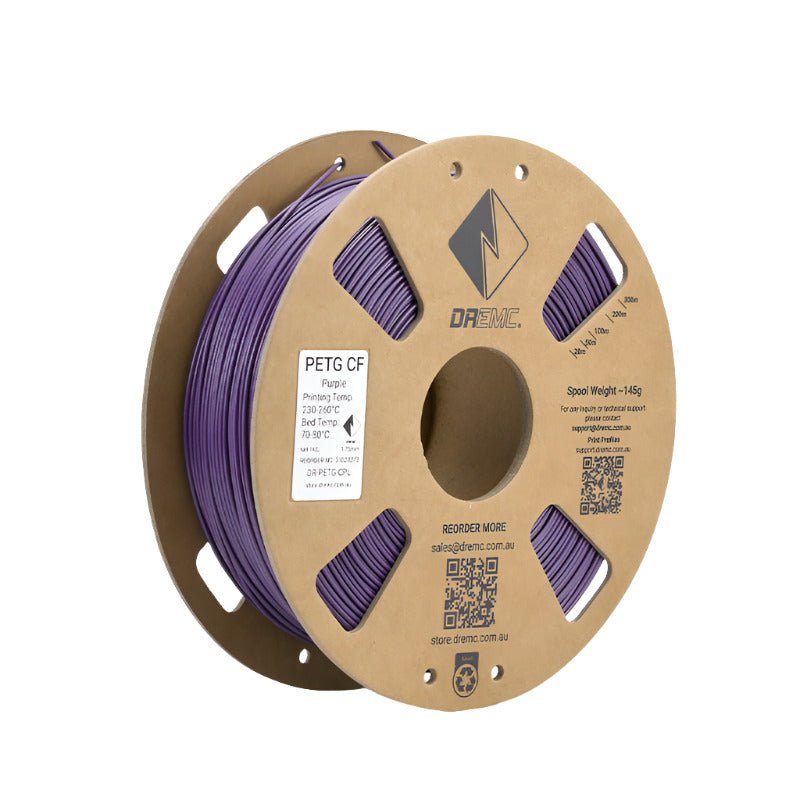 DREMC PETG CF Carbon Fibre Filament 1.75mm 1kg - Purple - DR - PETG - CPL - DREMC STORE