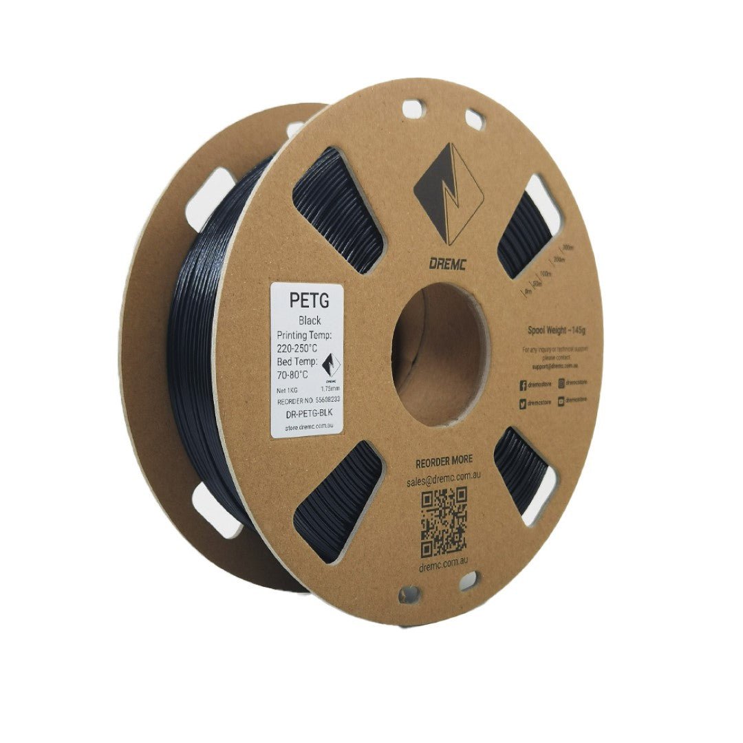 DREMC PETG Filament 1.75mm 1kg - Black - DR - PETG - BLK - DREMC STORE