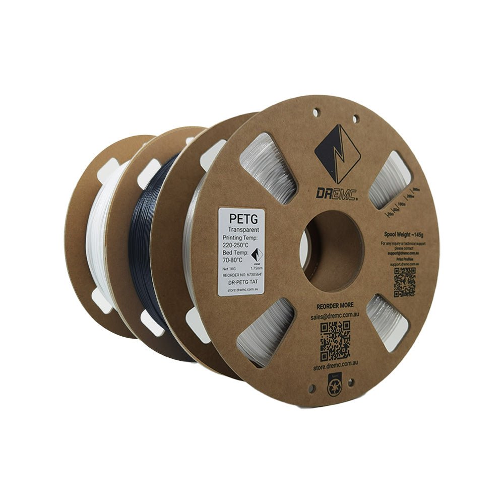 DREMC PETG Filament 1.75mm 1kg - Black - DR - PETG - BLK - DREMC STORE