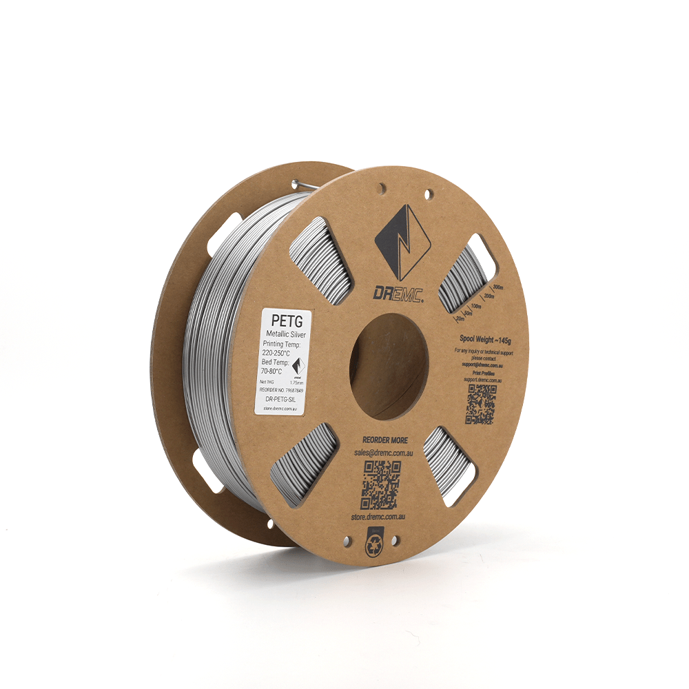 DREMC PETG Filament 1.75mm 1kg - Silver - DR - PETG - SIL - DREMC STORE