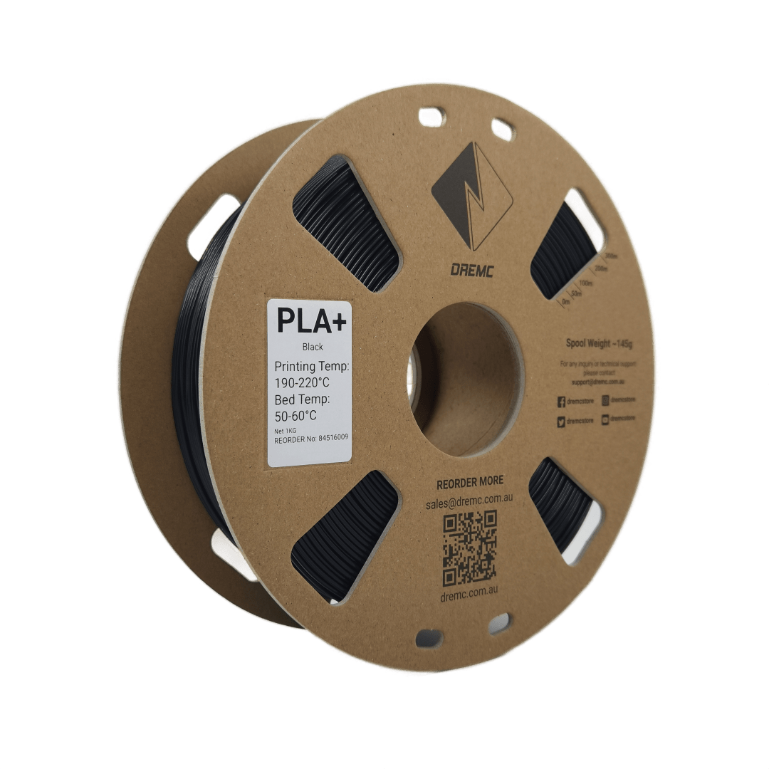 DREMC PLA+ Filament 1.75mm 1kg - Black - DR - PLA - BLK - DREMC STORE