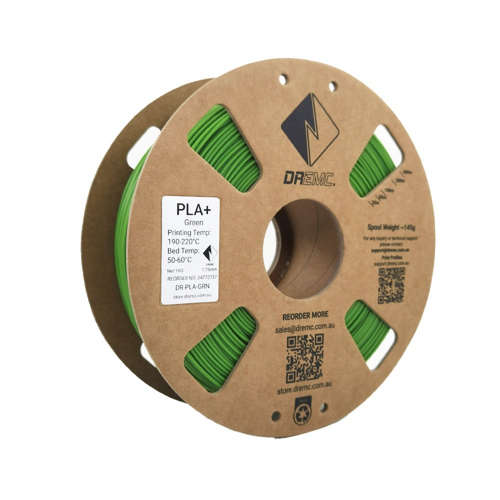 DREMC PLA+ Filament 1.75mm 1kg - Green - DR - PLA - GRN - DREMC STORE