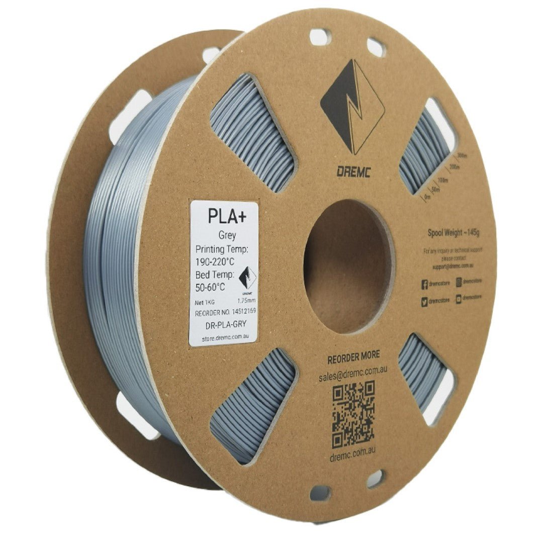 DREMC PLA+ Filament 1.75mm 1kg - Grey - DR - PLA - GRY - DREMC STORE