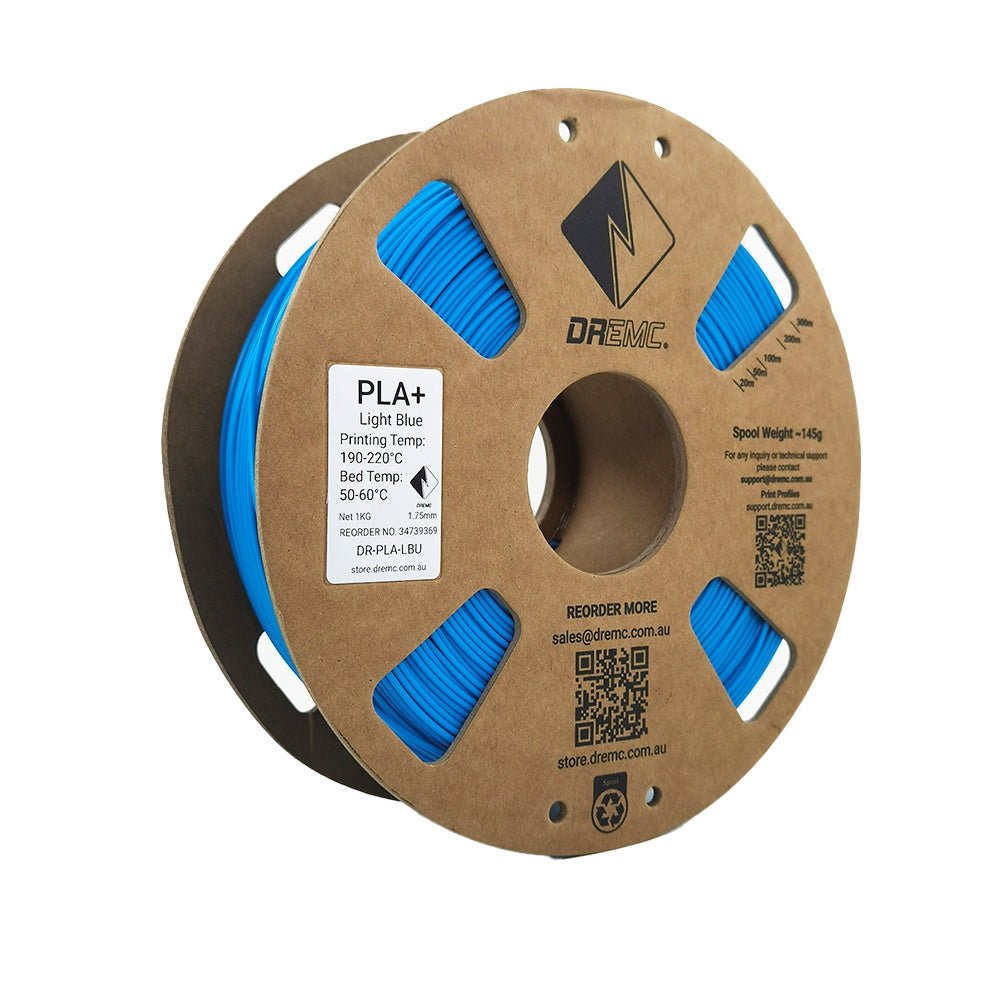 DREMC PLA+ Filament 1.75mm 1kg - Light Blue - DR - PLA - LBU - DREMC STORE