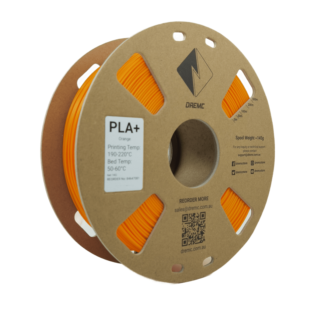 DREMC PLA+ Filament 1.75mm 1kg - Orange - DR - PLA - ORG - DREMC STORE