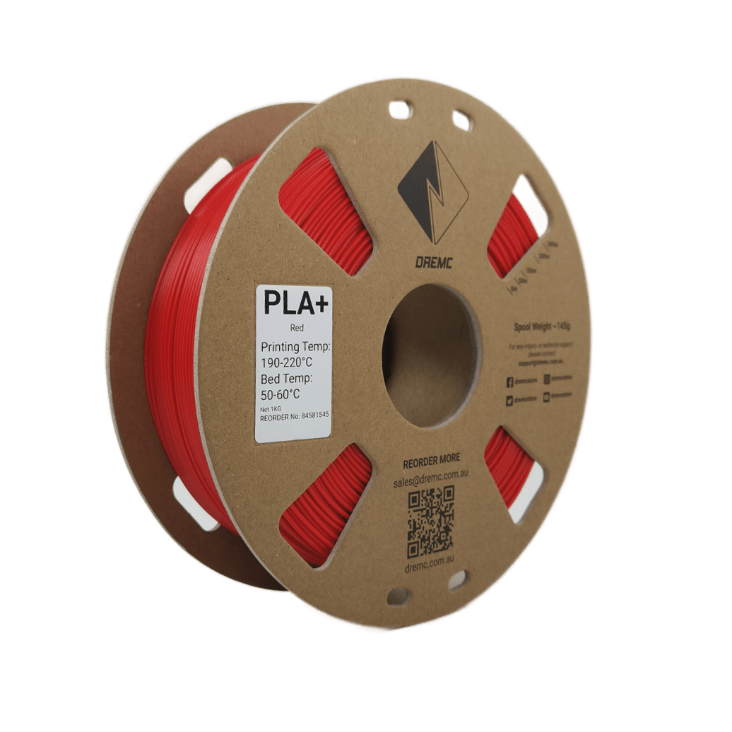 DREMC PLA+ Filament 1.75mm 1kg - Red - DR - PLA - RED - DREMC STORE