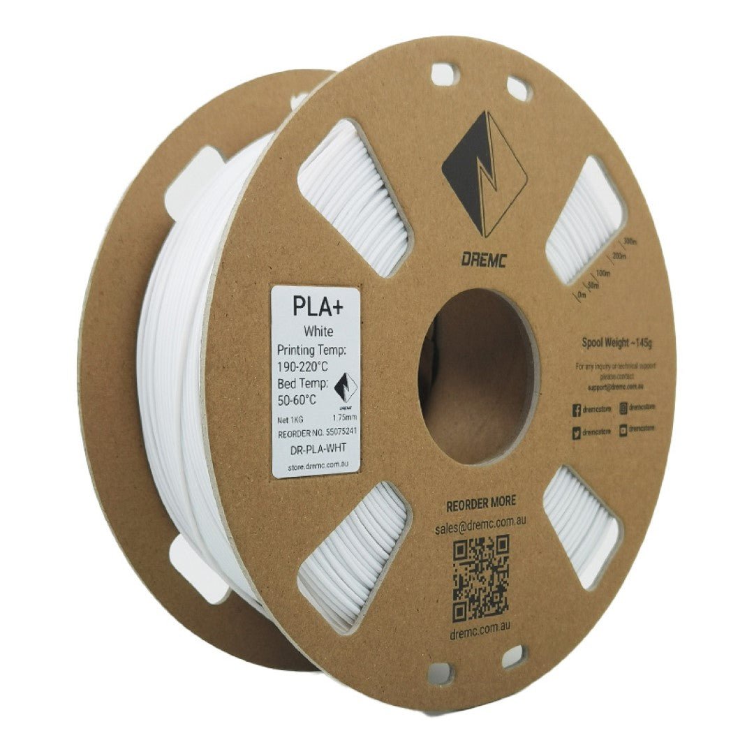 DREMC PLA+ Filament 1.75mm 1kg - White - DR - PLA - WHT - DREMC STORE