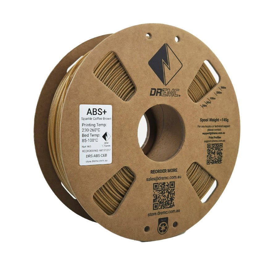 DREMC Sparkle ABS+ Filament 1.75mm 1kg - Sparkle Coffee Brown - DRS - ABS - CEB - DREMC STORE