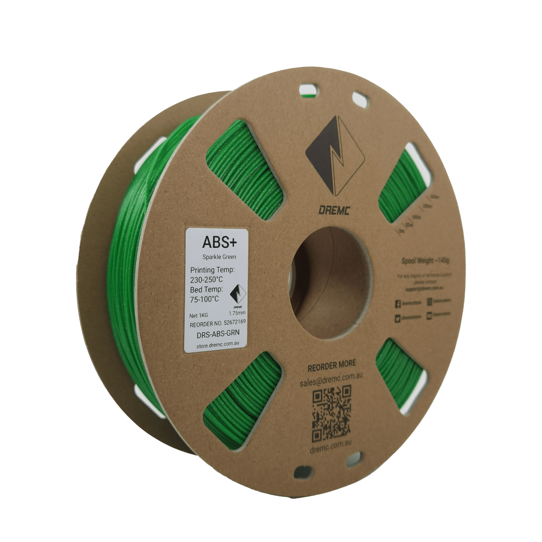 DREMC Sparkle ABS+ Filament 1.75mm 1kg - Sparkle Green - DRS - ABS - GRN - DREMC STORE