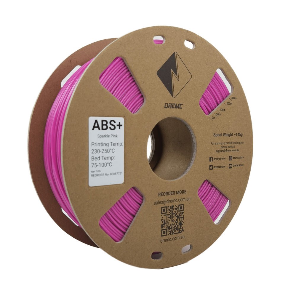 DREMC Sparkle ABS+ Filament 1.75mm 1kg - Sparkle Pink - DRS - ABS - PIK - DREMC STORE