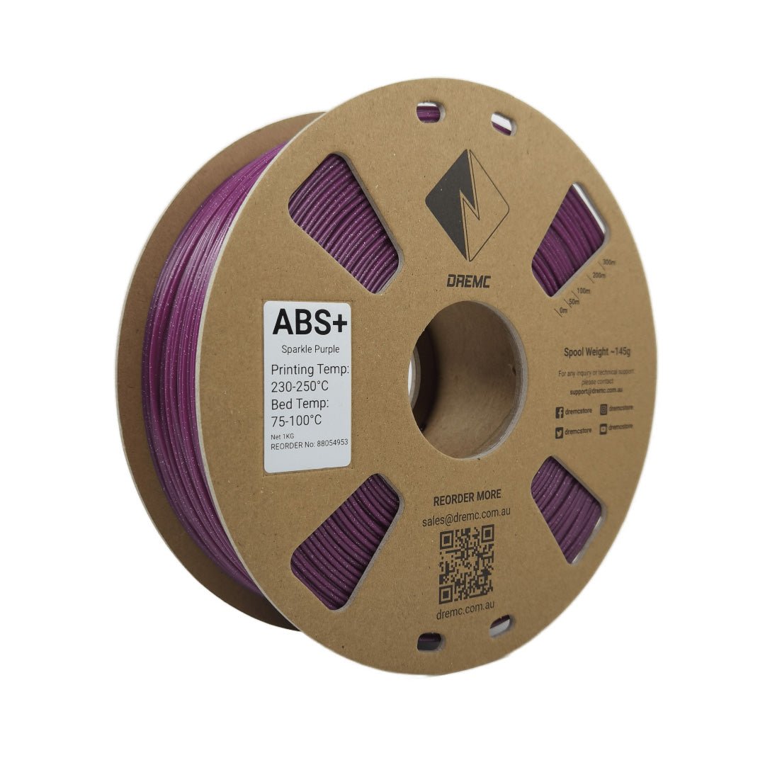 DREMC Sparkle ABS+ Filament 1.75mm 1kg - Sparkle Purple - DRS - ABS - PUR - DREMC STORE