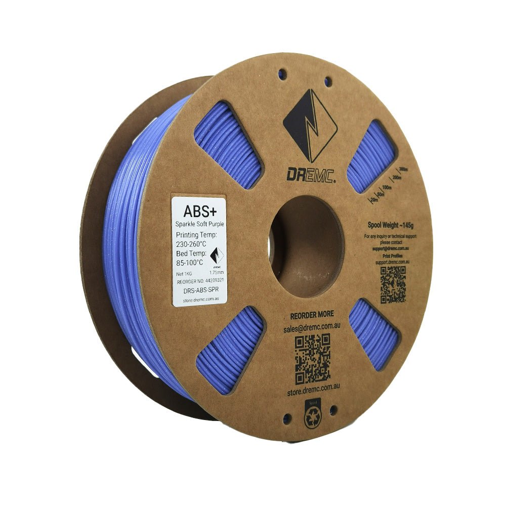 DREMC Sparkle ABS+ Filament 1.75mm 1kg - Sparkle Soft Purple - DRS - ABS - SPR - DREMC STORE