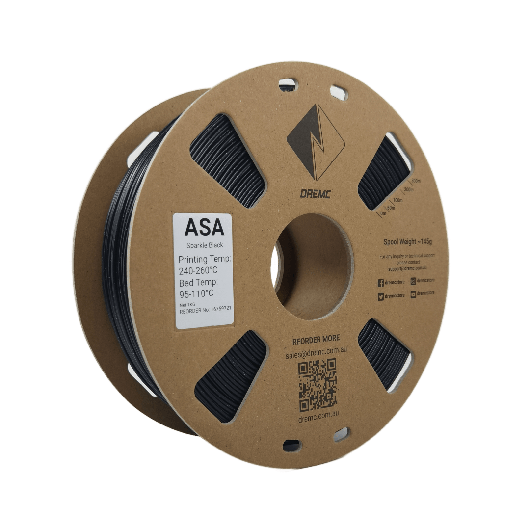 DREMC Sparkle ASA Filament 1.75mm 1kg - Sparkle Black - DRS - ASA - BLK - DREMC STORE