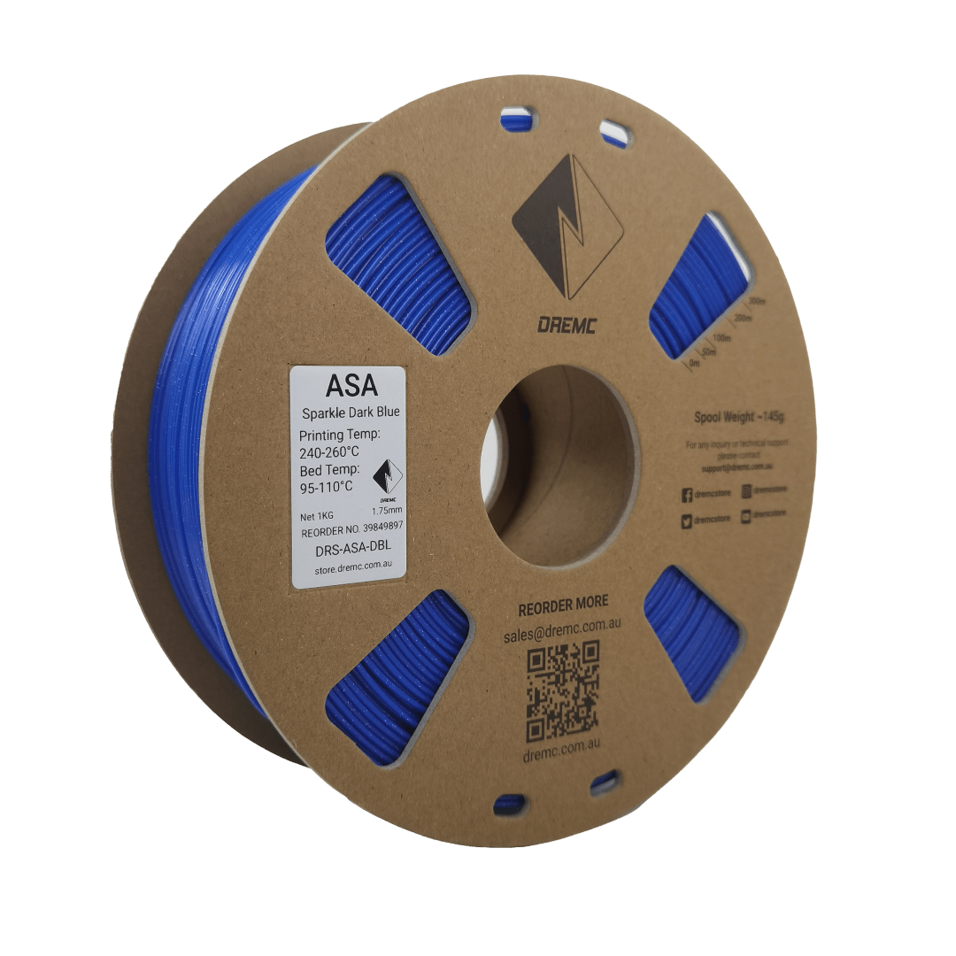 DREMC Sparkle ASA Filament 1.75mm 1kg - Sparkle Dark Blue - DRS - ASA - DBL - DREMC STORE