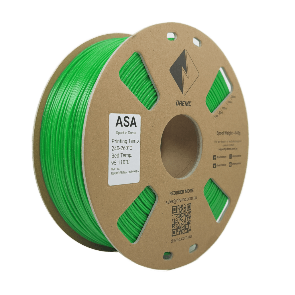 DREMC Sparkle ASA Filament 1.75mm 1kg - Sparkle Green - DRS - ASA - GRN - DREMC STORE