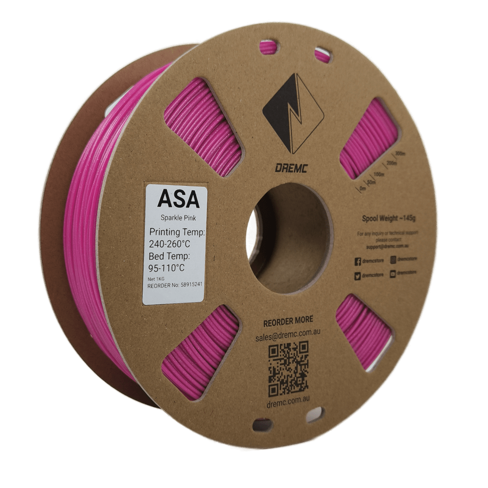 DREMC Sparkle ASA Filament 1.75mm 1kg - Sparkle Pink - DRS - ASA - PNK - DREMC STORE