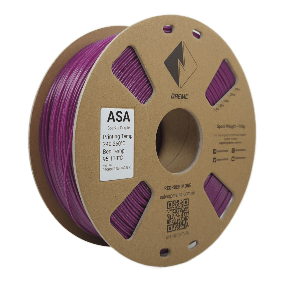 DREMC Sparkle ASA Filament 1.75mm 1kg - Sparkle Purple - DRS - ASA - PUR - DREMC STORE