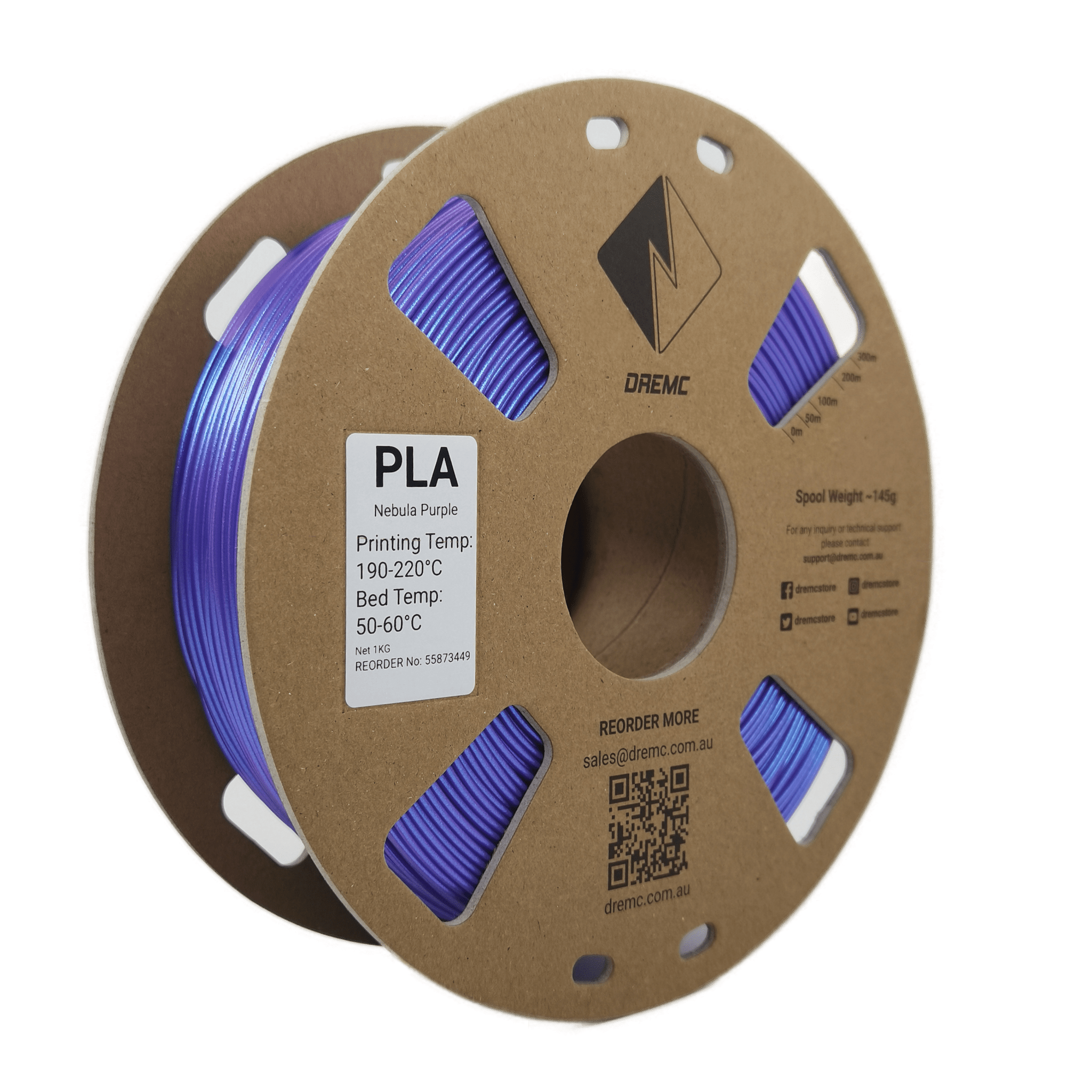DREMC Sparkle PLA Filament 1.75mm 1kg - Nebula Purple - DR - PLA - BPU - DREMC STORE