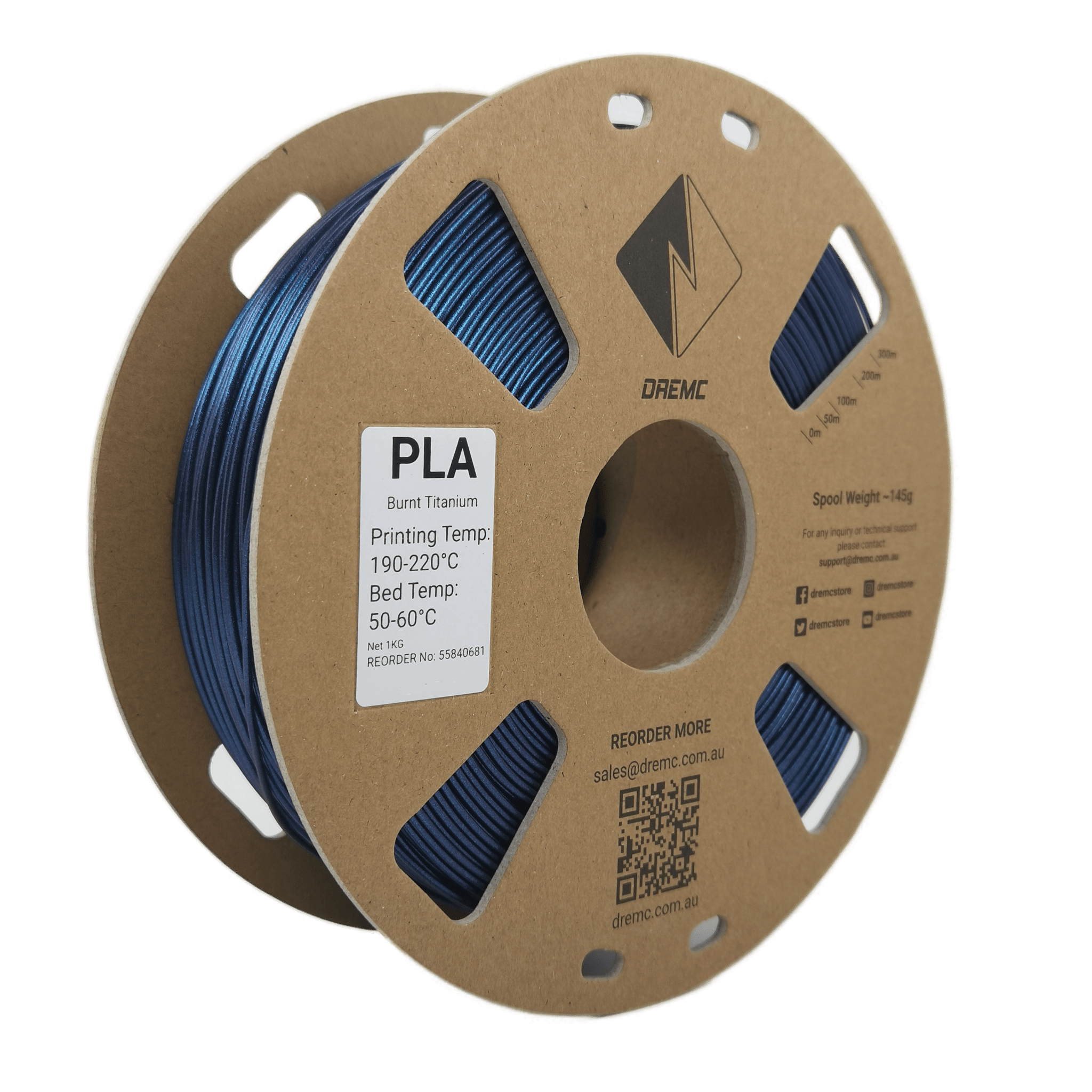 DREMC Sparkle PLA Filament 1.75mm 1kg - Burnt Titanium - DR - PLA - BTI - DREMC STORE