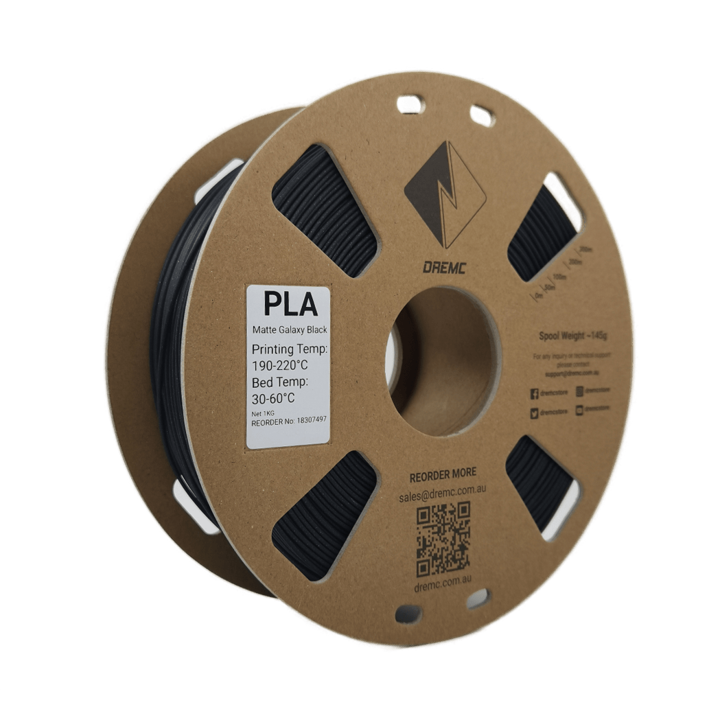 DREMC Sparkle PLA Filament 1.75mm 1kg - Matte Sparkle Black - DR - PLA - M - GBK - DREMC STORE