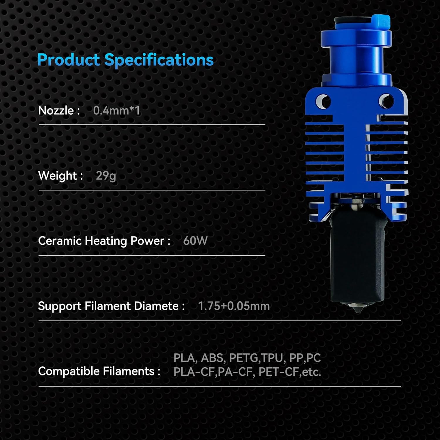 Ender 3 MK8 All Metal Hotend (TZ4.0) by Fysetc - F-ENMK8-TZ - DREMC STORE