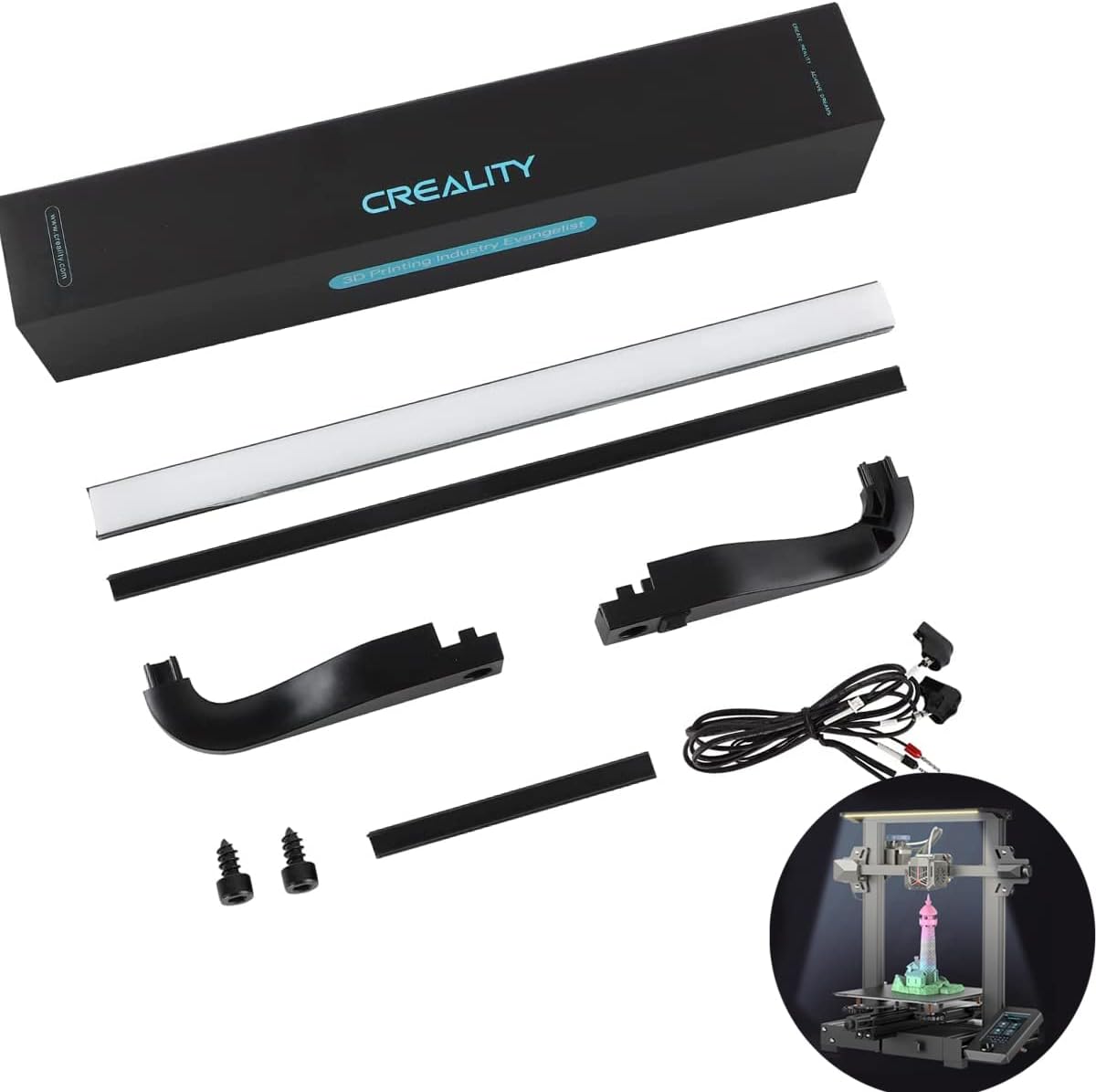 Ender - 3 S1 / Ender 3 V2 / Ender 3 V3 LED Light Bar Kit - Ender 3 V2 Neo - 4004010236 - DREMC STORE