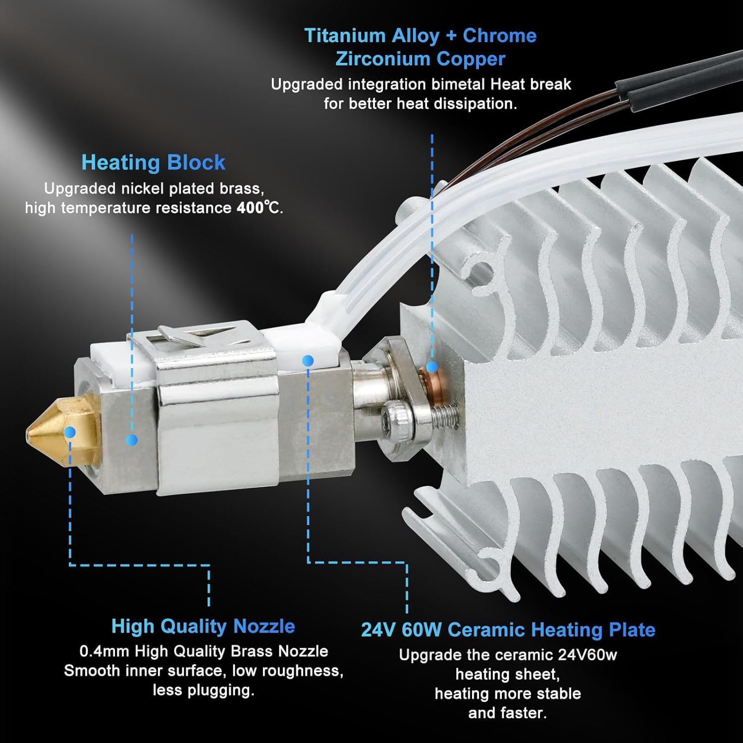 Ender 3 V3 SE All Metal Hotend (TZ Nozzle) by Fysetc - F-EN3V3SE-TZ - DREMC STORE