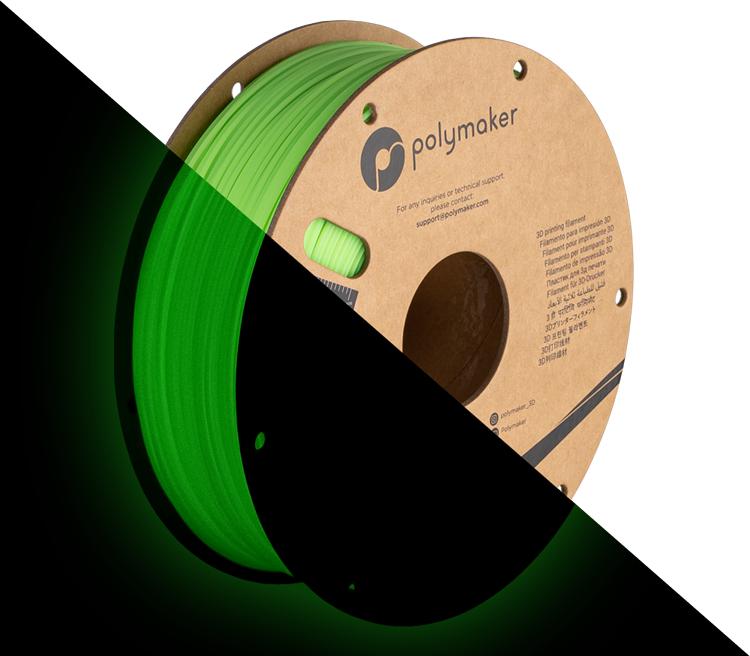 Polymaker PolyLite™ Luminous PLA Filament 1kg