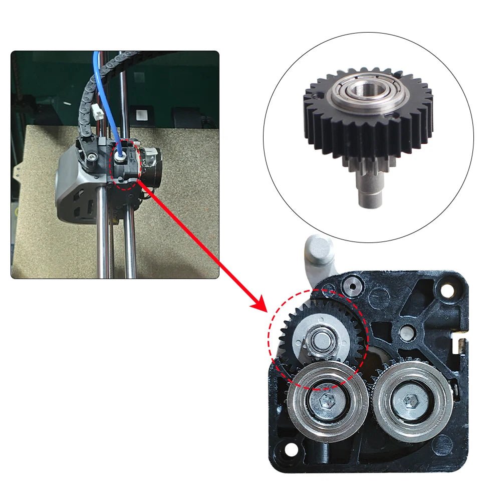 For Creality K1 K1C K1 Max Extruder Transmission Reduction Gear - F - K1TRG - DREMC STORE