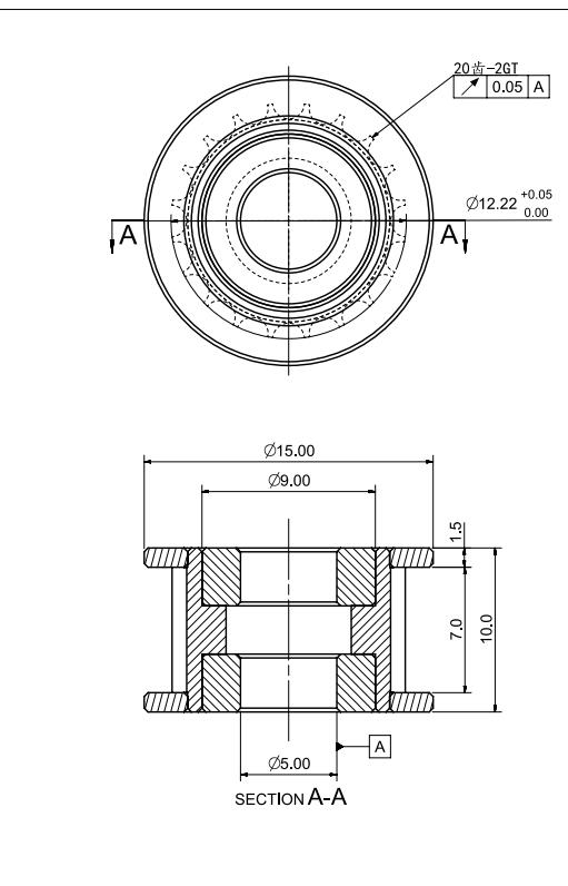 Gates 2GT 20T Idler (6mm / 10mm Wide) by LDO - Toothed Idler 6mm 20 Teeth 5mm ID - LDO - 2GT - I - 6MM - 20T - 5 - DREMC STORE