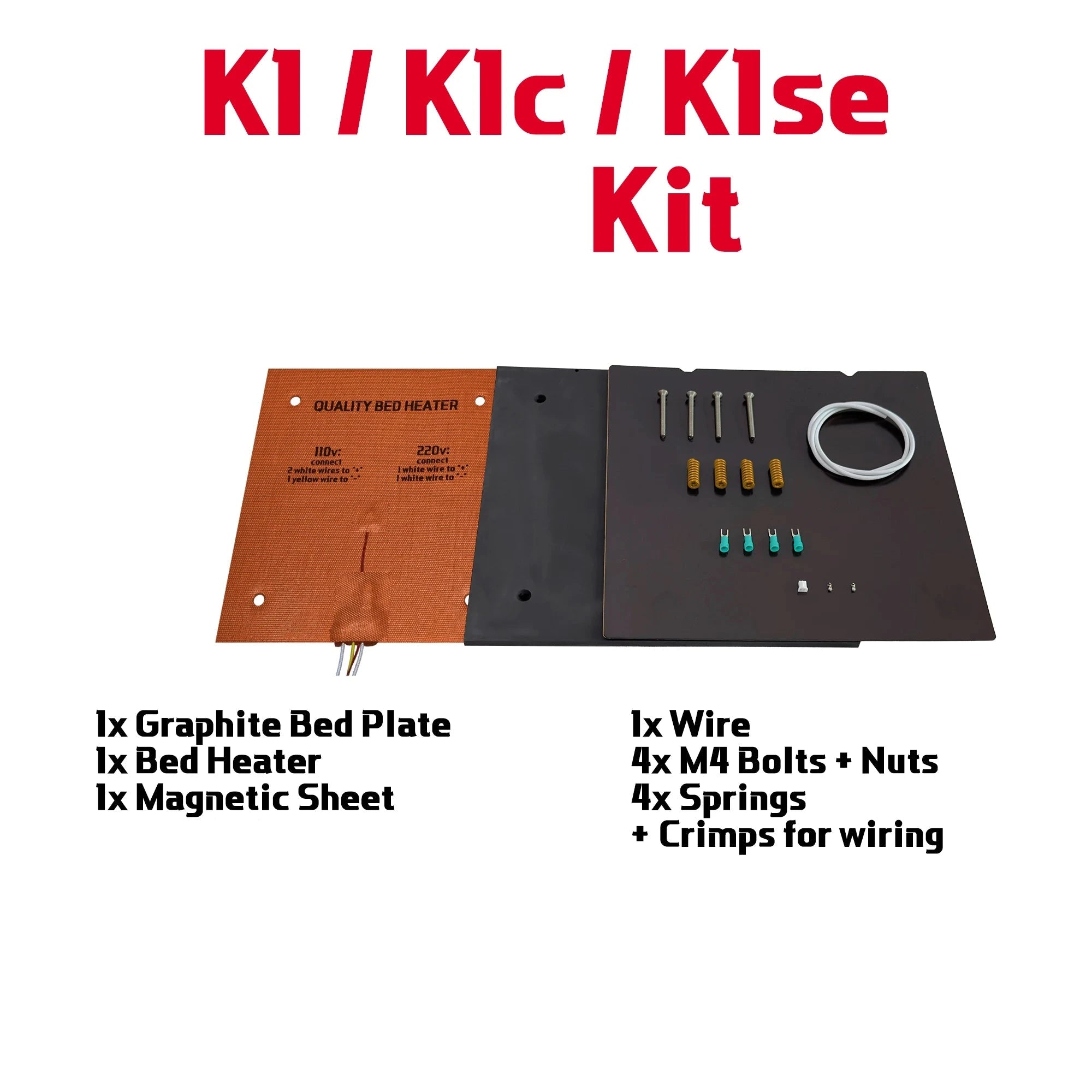 Graphite Plate - Heatbed For Creality K1 / K1C / K1 Max - K1 Max (315x310x8mm) (Pre - Assembled) - DD - GPLATE - K1MAX - DREMC STORE