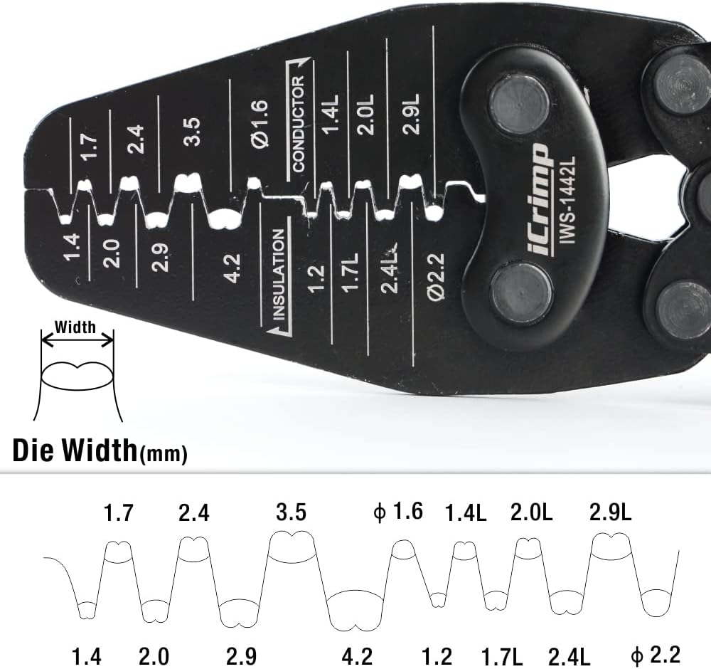 IWISS IWS - 1442L Micro Connector Crimper Plier - IWS - 1442L - DREMC STORE
