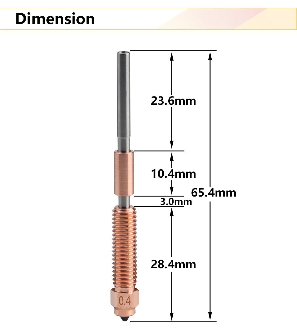 K1C Unicorn Nozzle with Integrated Heat Break Compatible - 0.4mm (2pc) - TL - K1U - N - 40 - DREMC STORE