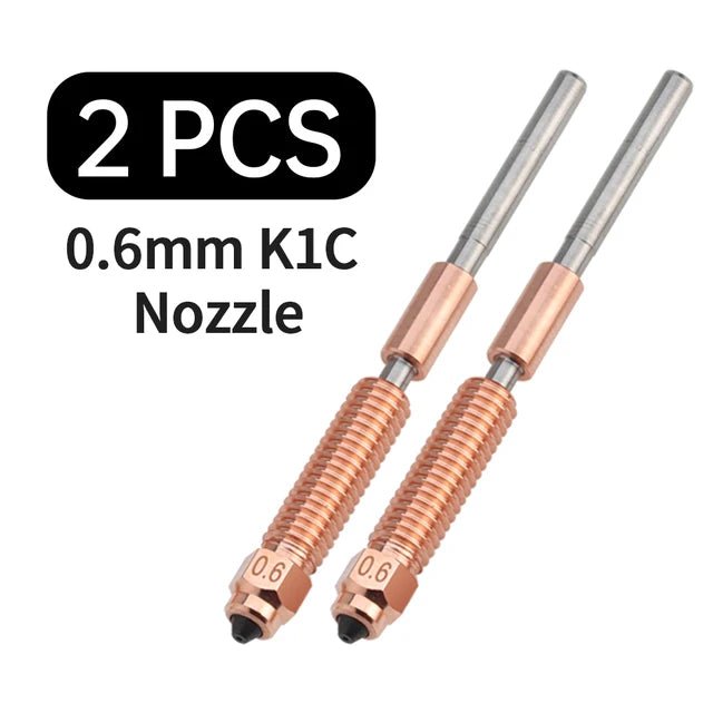 K1C Unicorn Nozzle with Integrated Heat Break Compatible - 0.6mm (2pc) - TL - K1U - N - 60 - DREMC STORE
